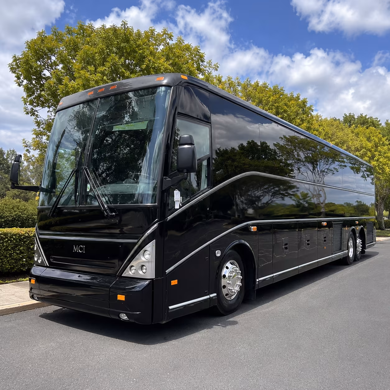 employee shuttle buses that solve the metropark parking problem