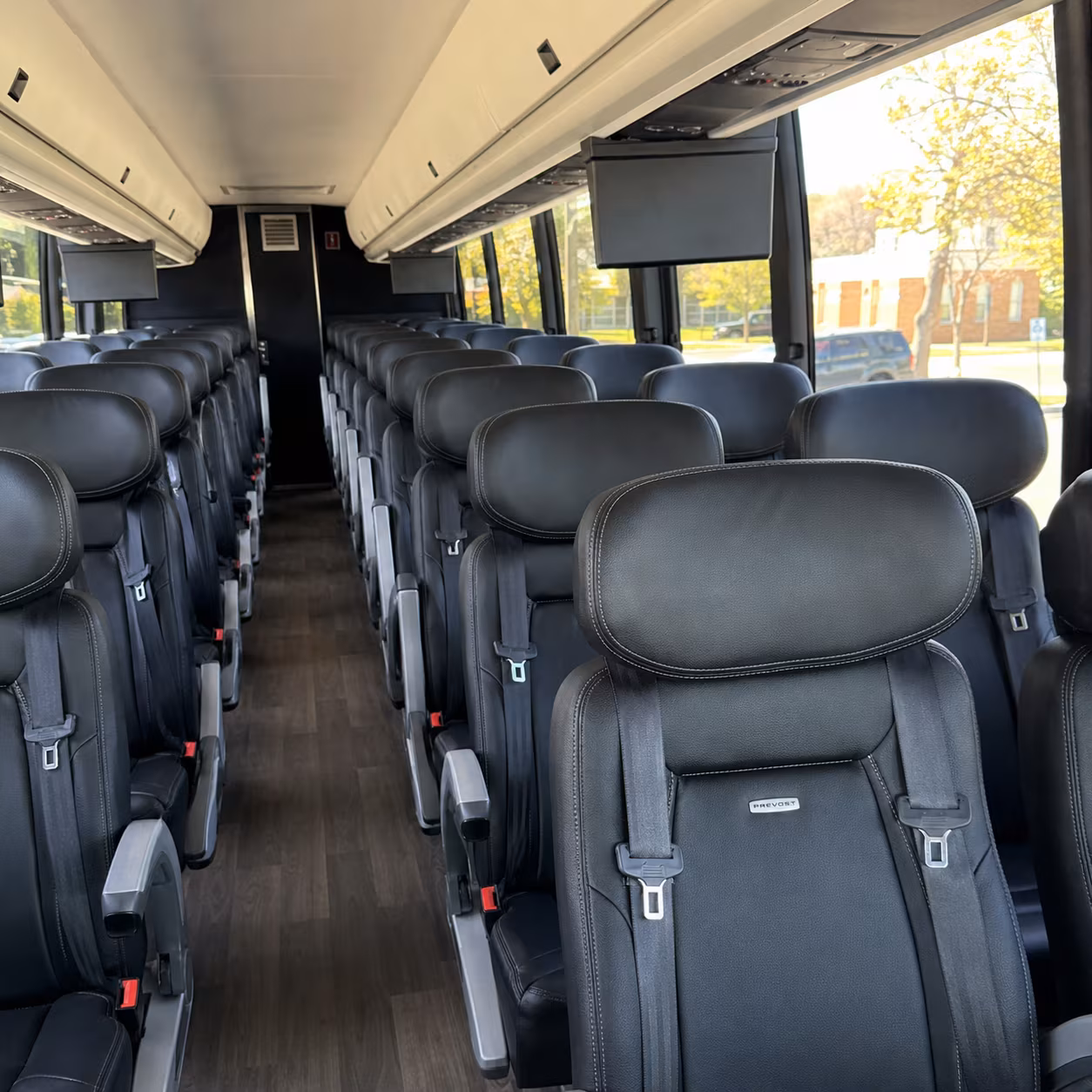 woodbridge charter bus interior gallery
